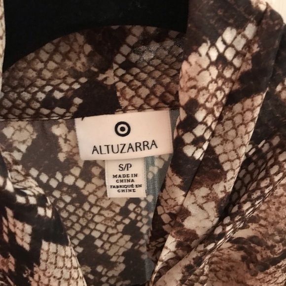 Altuzarra for Target Python Print Blouse Small - Picture 5 of 5